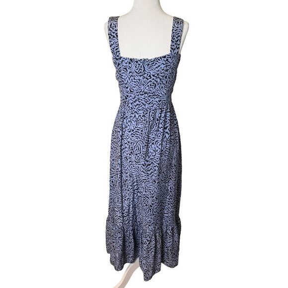 HVN Olympia Sleeveless Gown in Blue 2 Womens Long Maxi Dress - Picture 6 of 11